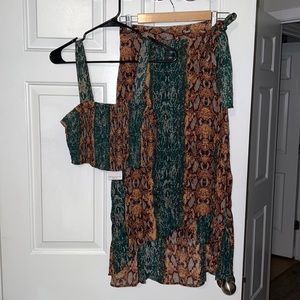 Free people tank and skirt set size small